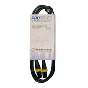 AC3PDMX10PRO - 10ft 3-pin pro DMX cable, PVC jacket, Neutrik XLR