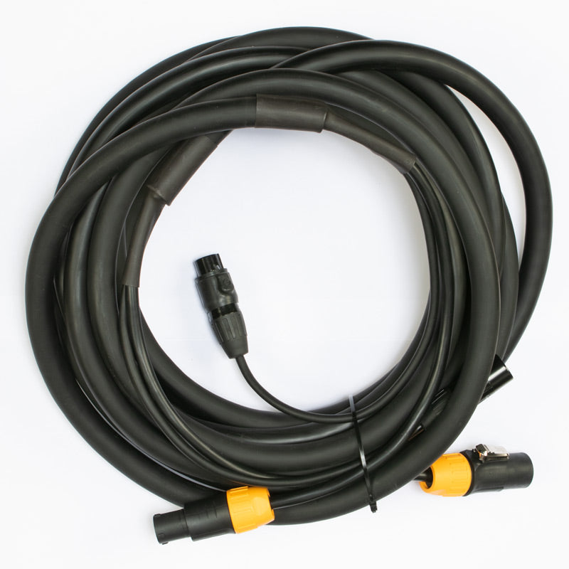 Accu-Cable IP65 3-pin DMX + locking power combo link cable