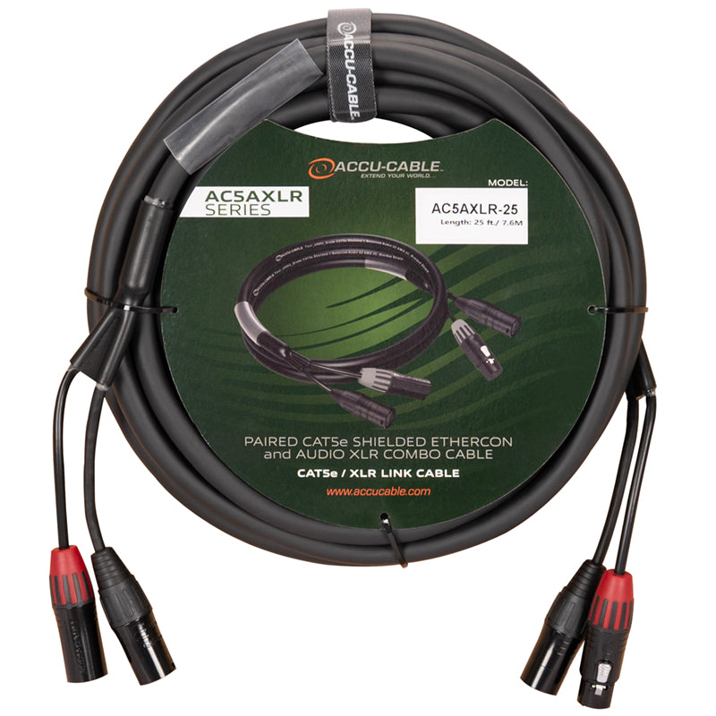 Accu-Cable AC5AXLR CAT5/XLR combo cable