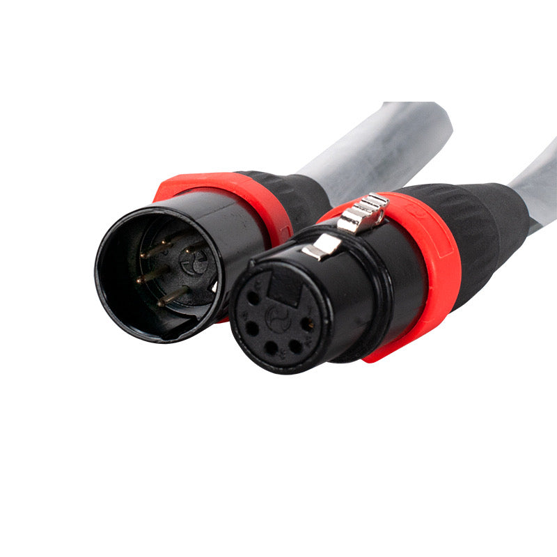 AC5PDMX25PRO - 25ft 5-pin pro DMX cable, PVC jacket, Neutrik XLR