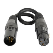 AC5PM3PFM - 5-pin male XLR to 3-pin female