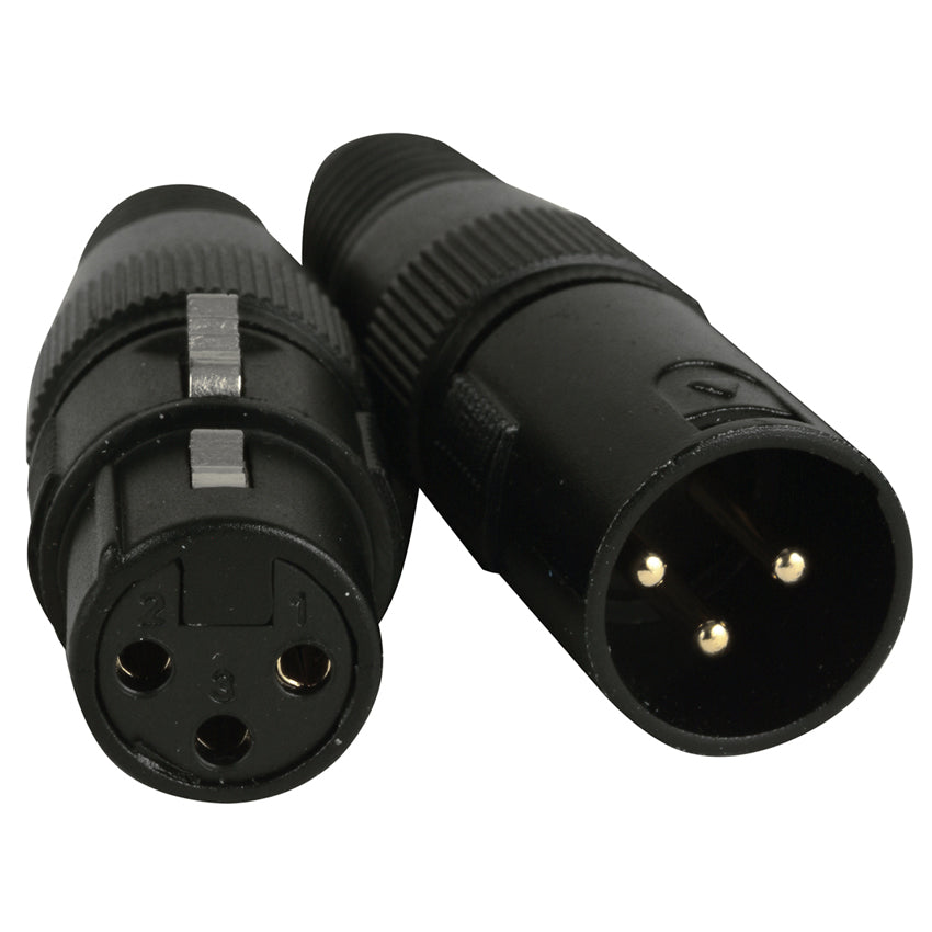 ACXLR3PSET - 3-pin, 1 male & 1 female XLR connector