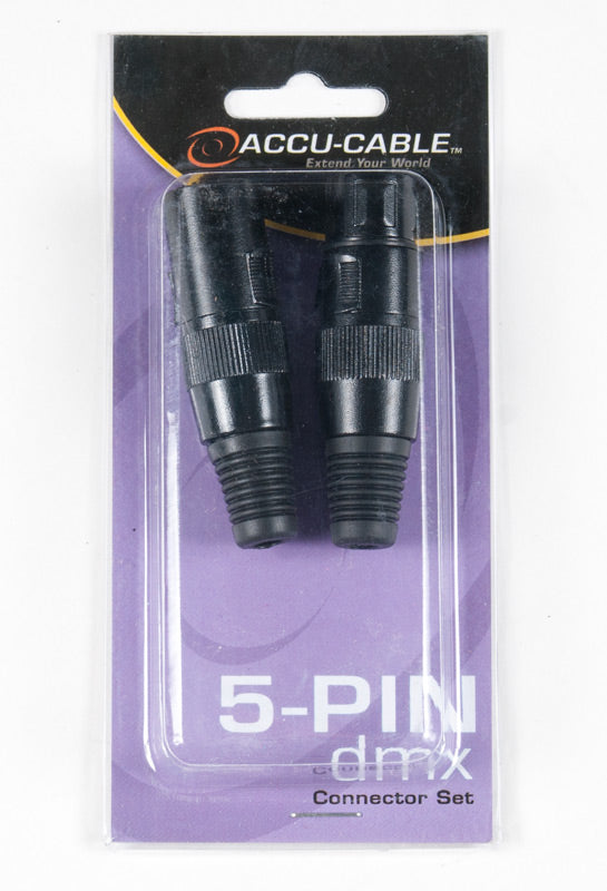 ACXLR5PSET - 5-pin, 1 male & 1 female XLR connector
