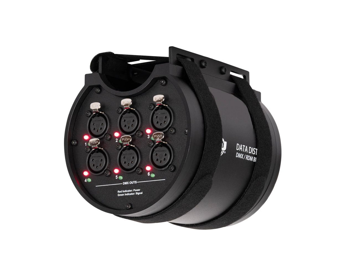 Data Distro 6 - 6-way DMX and RDM splitter