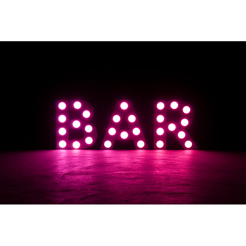 Decor BAR mini - 24" tall white LED letters, RGBW