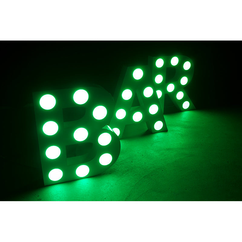 Decor BAR mini - 24" tall white LED letters, RGBW