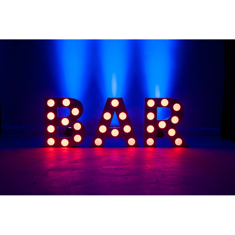 Decor BAR mini - 24" tall white LED letters, RGBW
