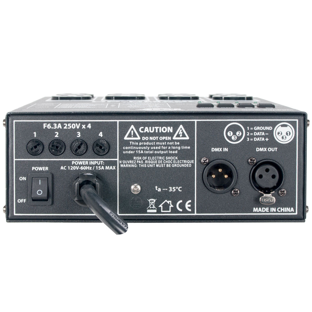 DP-DMX20L - DMX dimmer pack, 4-ch, 20A