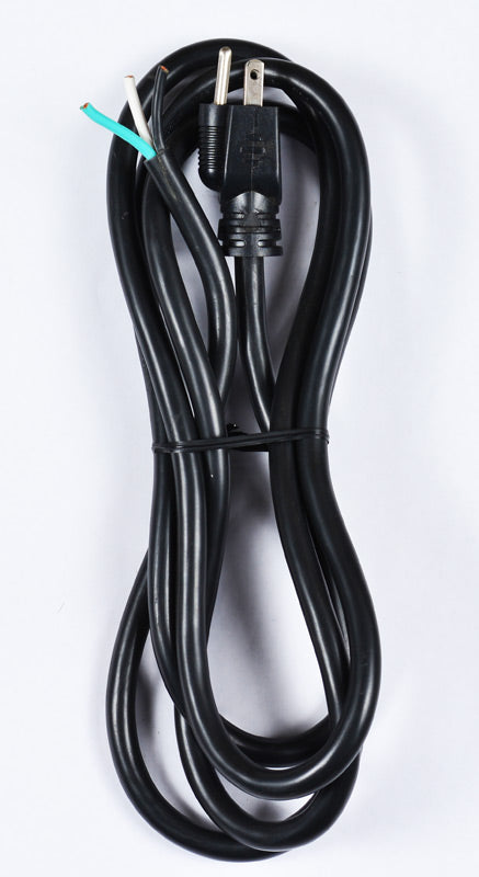 ECAC8 - 8ft black 12/3 Edison plug