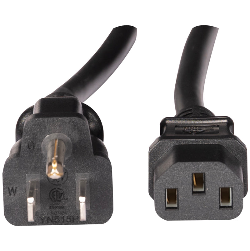 ECIEC-6 - 6ft black 16/3 IEC female to Edison