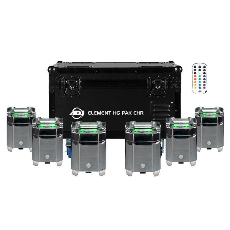 Element H6 Pak Chr - 6x Element H IP chrome w/case