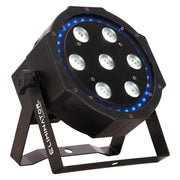 LP 8R - 7x 8W quad (RGBW) w/RGB ring par