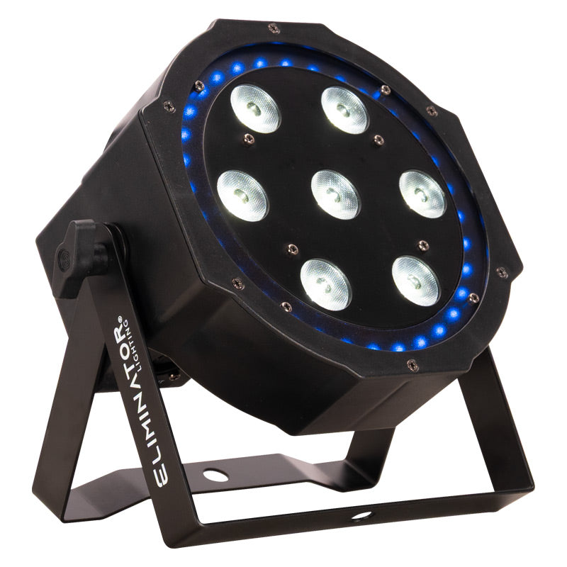 LP 8R - 7x 8W quad (RGBW) w/RGB ring par