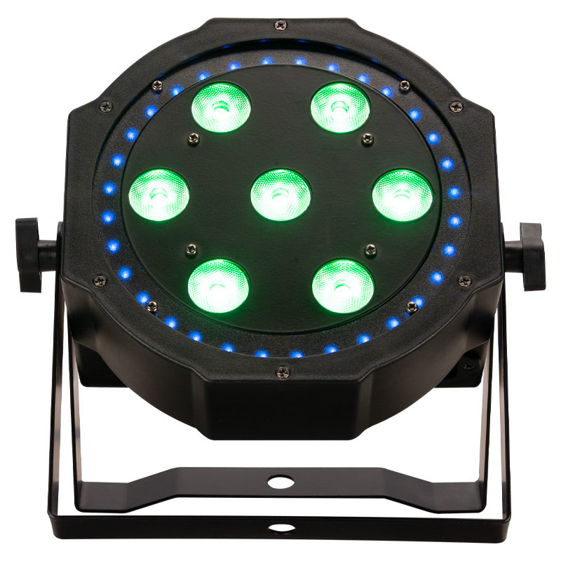 LP 8R - 7x 8W quad (RGBW) w/RGB ring par