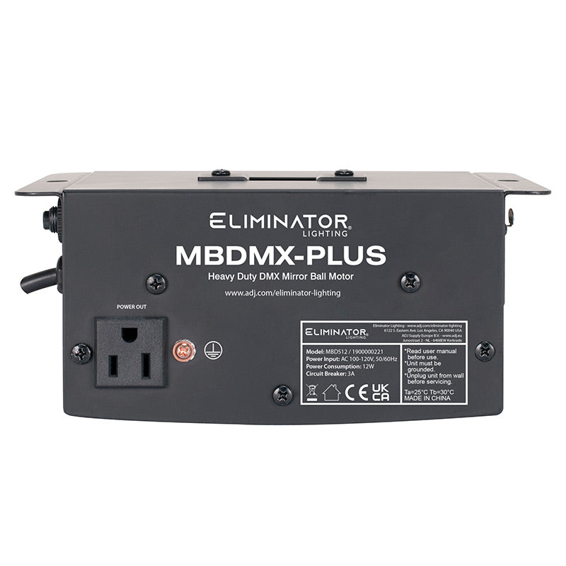 MBDMX-PLUS - Heavy duty DMX mirror ball motor