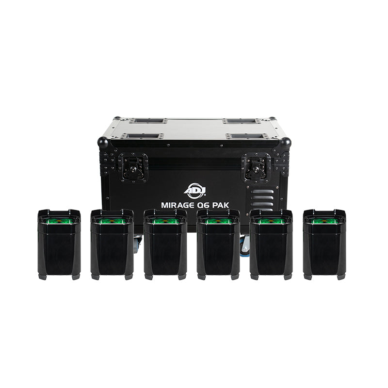 Mirage Q6 Pak Black - 6x Mirage Q IP LED, black