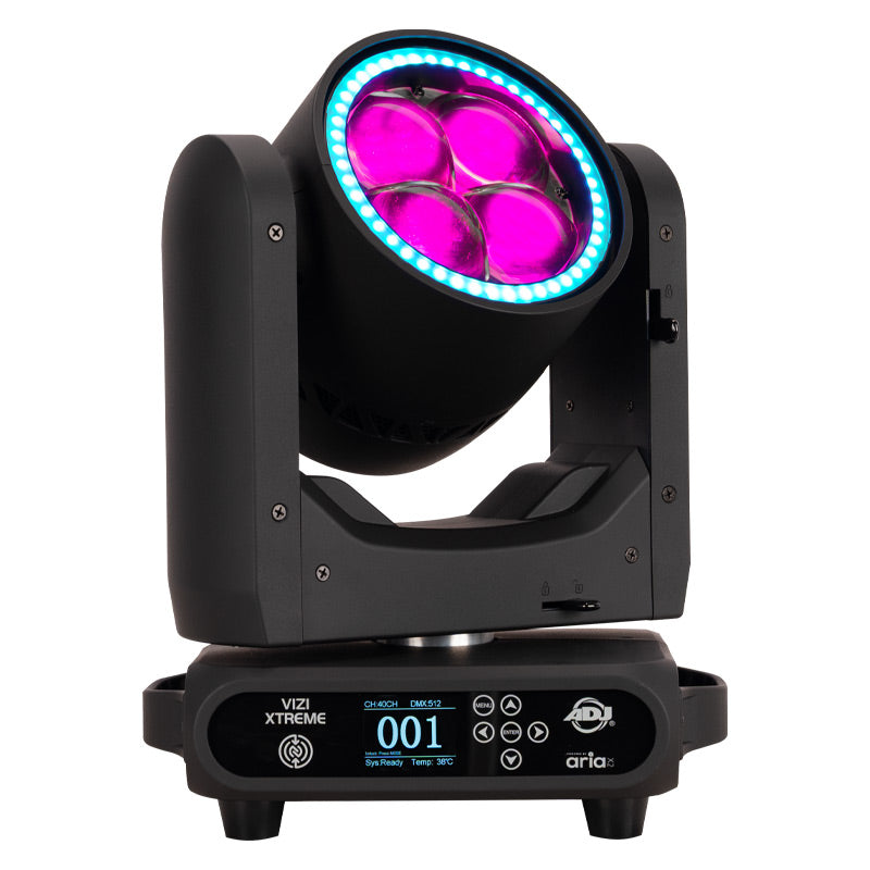 VIZI XTREME - 4x50W RGBL moving head beam with RGBW ring