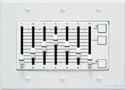 Lightronics AF3107 6-Scene Fader Station with Master, 3-Gang, White