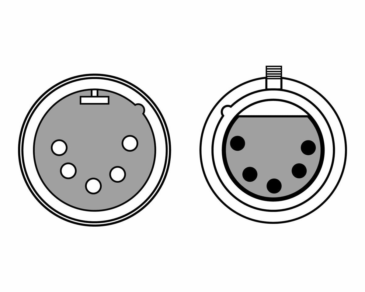 EXT-3 - 5-Pin XLR - 25ft Extension Cable