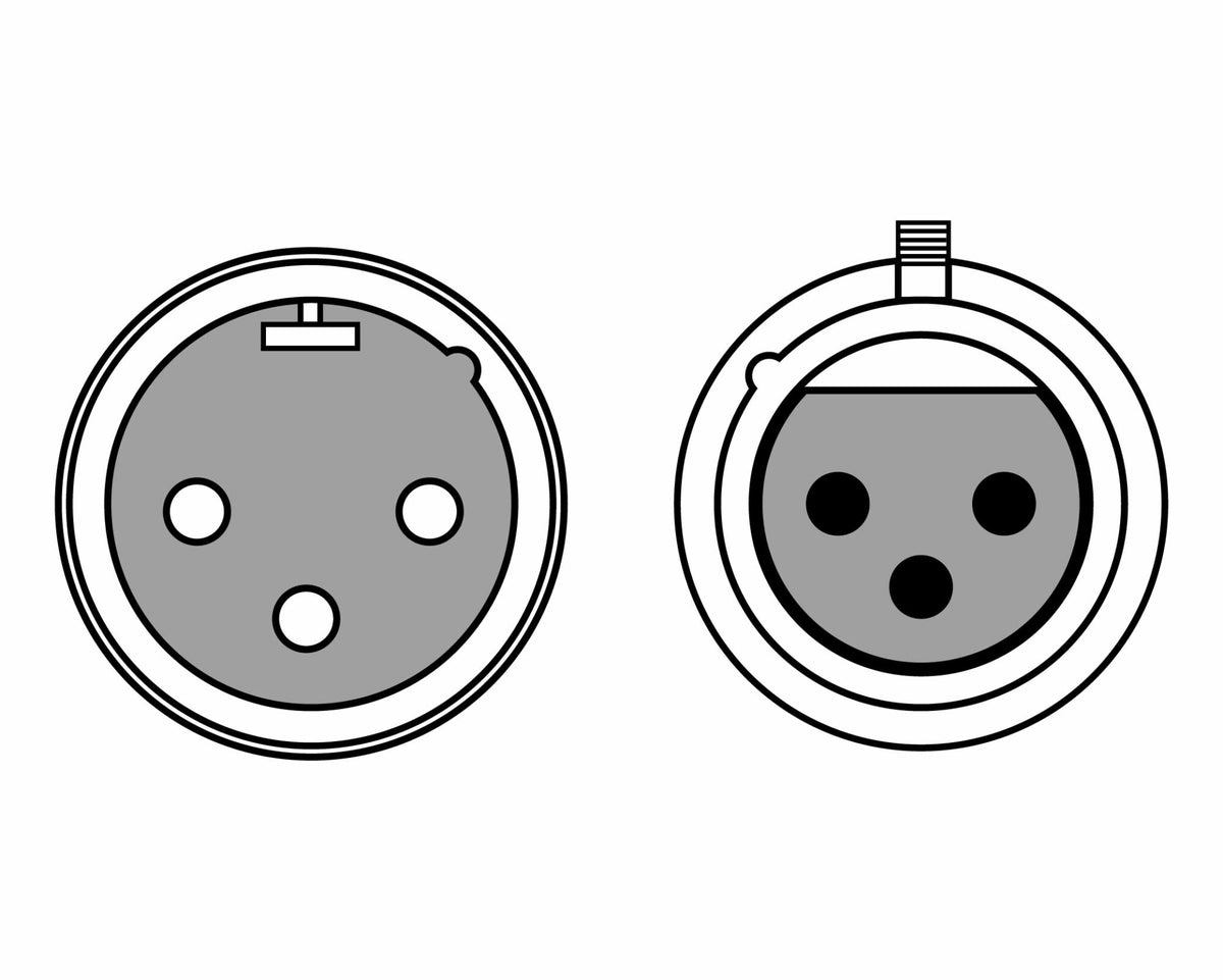 EXT-4 - 3-Pin XLR - 25ft Extension Cable