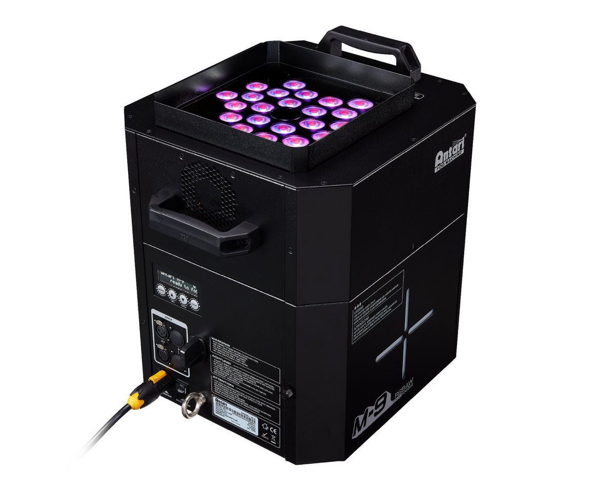 M-9 - RGBAW LED Multi-Position Fogger w/50' Upshot Burst