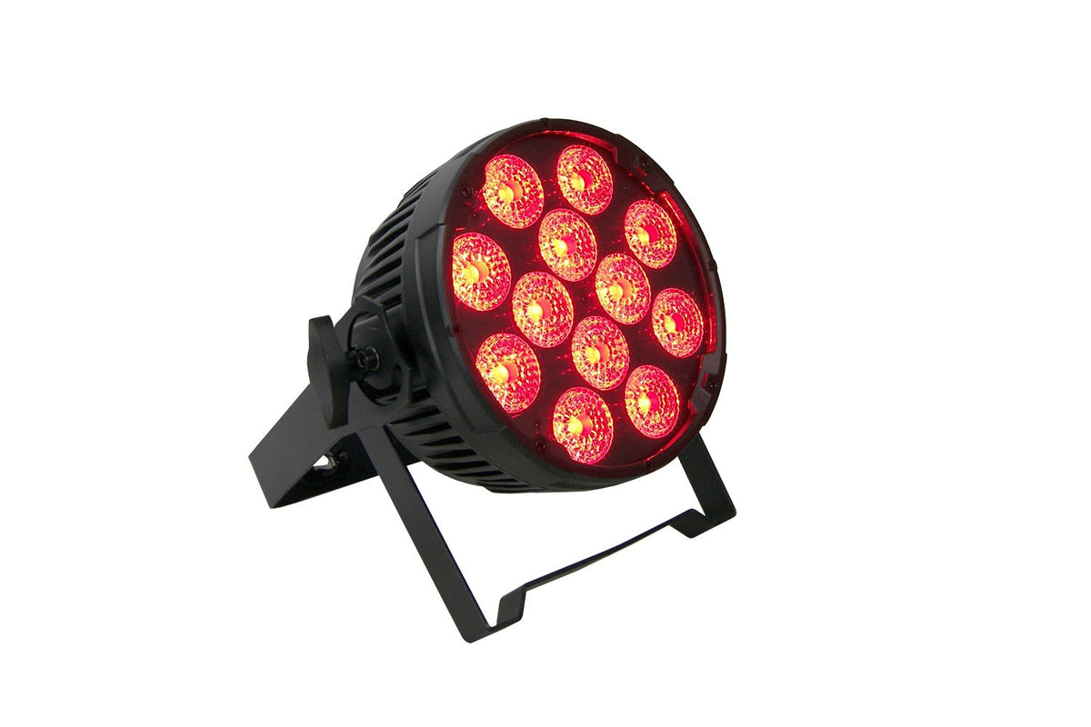 PAR12H - Indoor Pro Par w/12 x 12W RGBWAU LEDs - Black