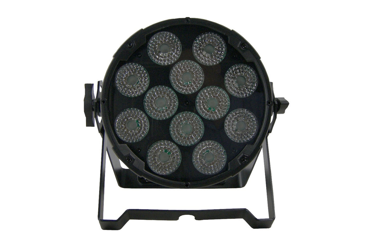PAR12H - Indoor Pro Par w/12 x 12W RGBWAU LEDs - Black