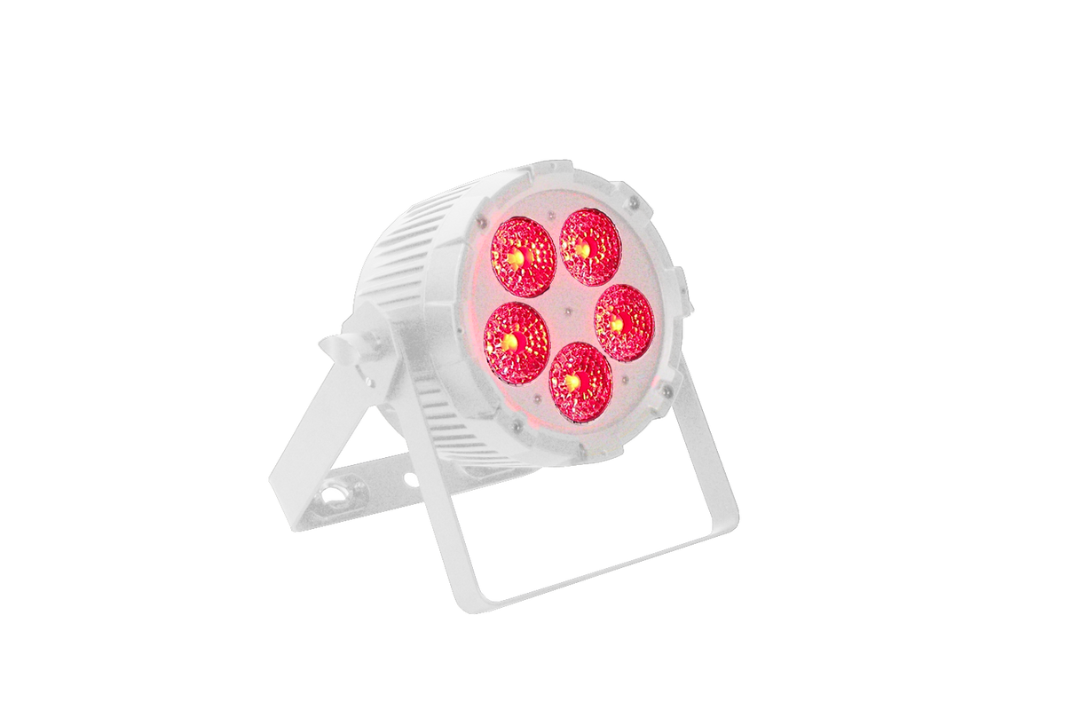 PAR5H-WH - Indoor Pro Par w/5 x 12W RGBWAU LEDs - White