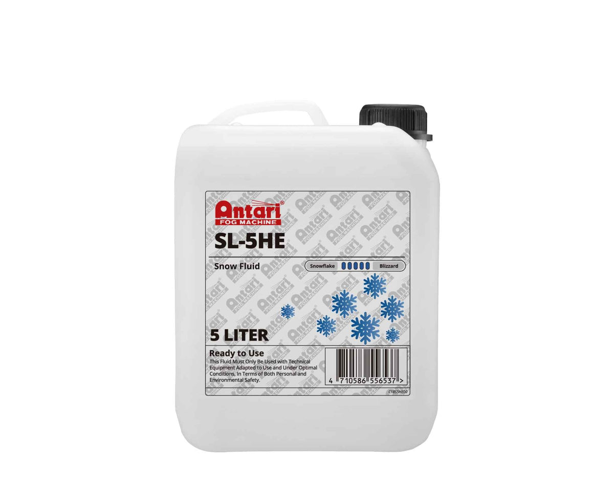 SL-5HE - Super Dry/High Volume Snow Fluid - 5L Bottle (S-600 Drop-In)