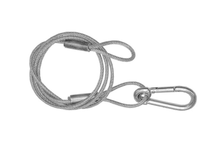 SW4X800PC - 4mm x 760mm Safety Cable - PVC Coated