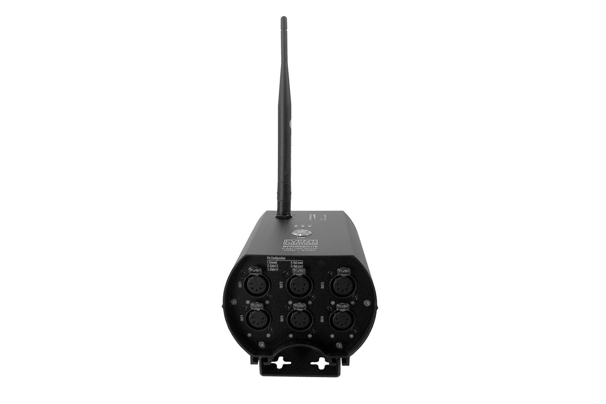 WPRORXSPLIT6 - Indoor Receiver w/WDMX G3/4 & LumenRadio AB CRMX, 6-Way Splitter