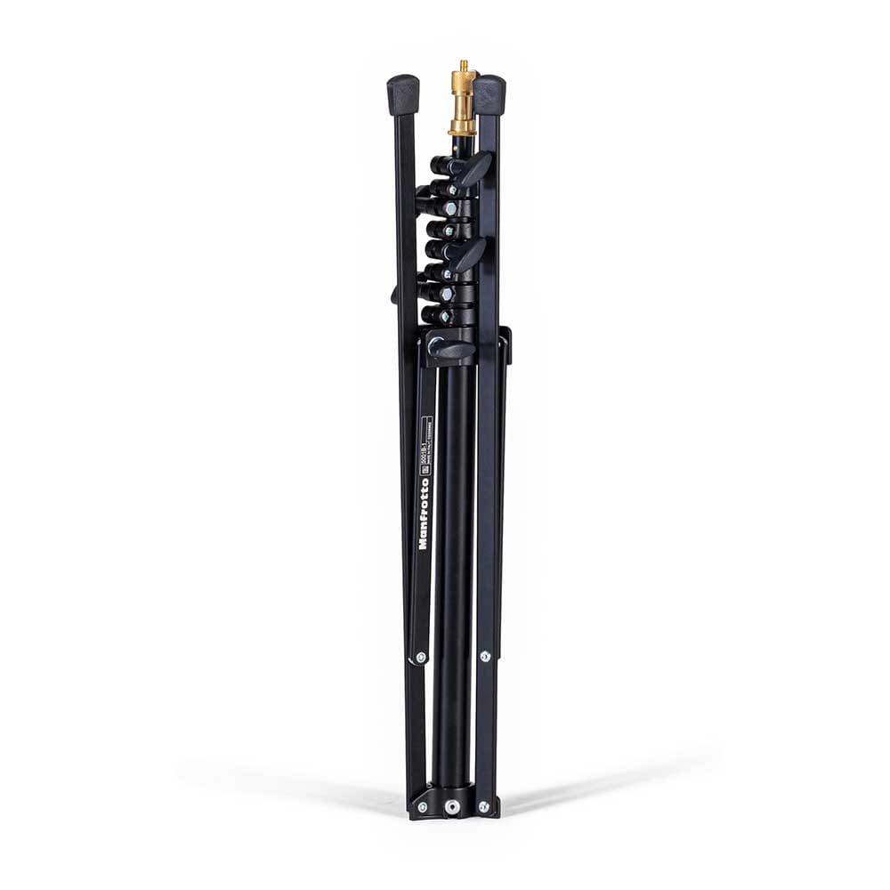 Manfrotto Nano Lighting Stand Compact, Black Aluminum w/Fold Up Legs