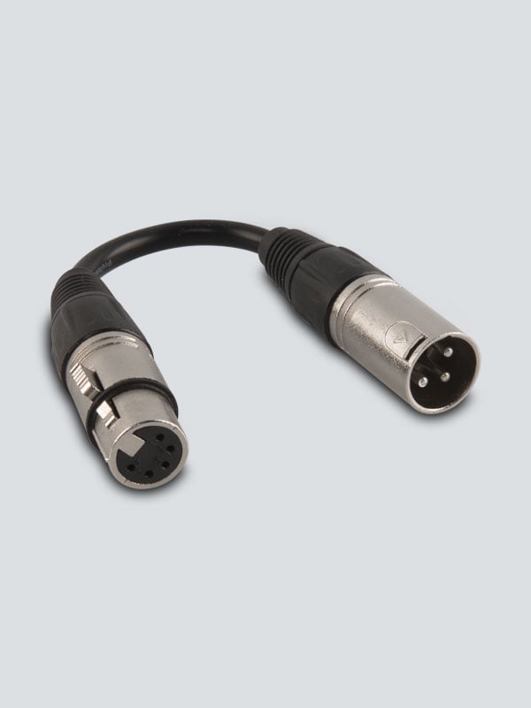 DMX Adapter - 5-Pin Female to 3-Pin Male