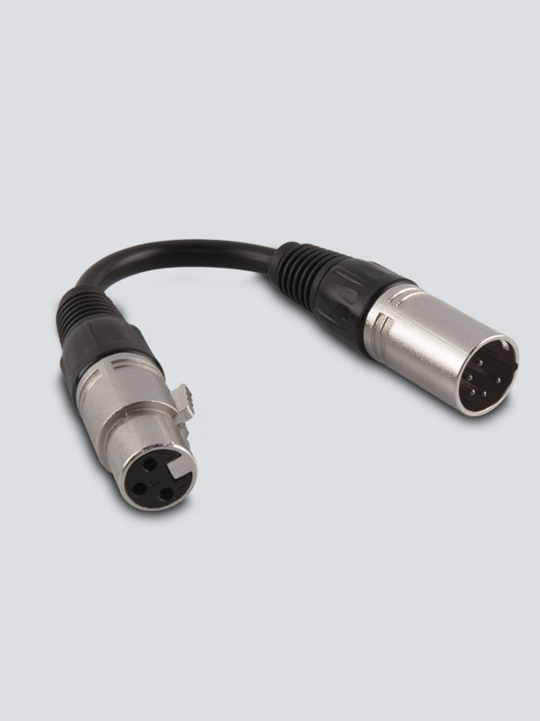 DMX Adapter - 3-Pin Female to 5-Pin Male