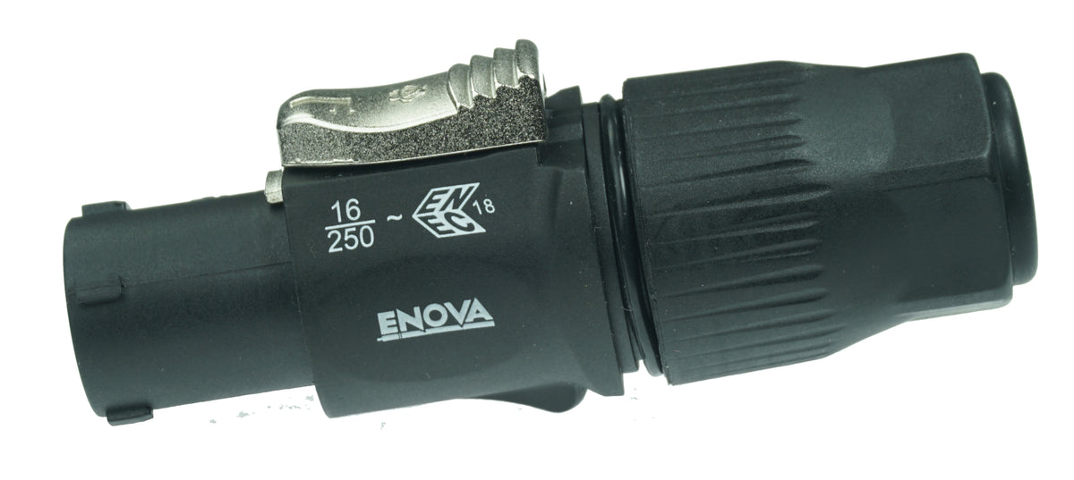 Enova PO23FP-WIN - Power cable connector female, black IP65 rated True 1 Style