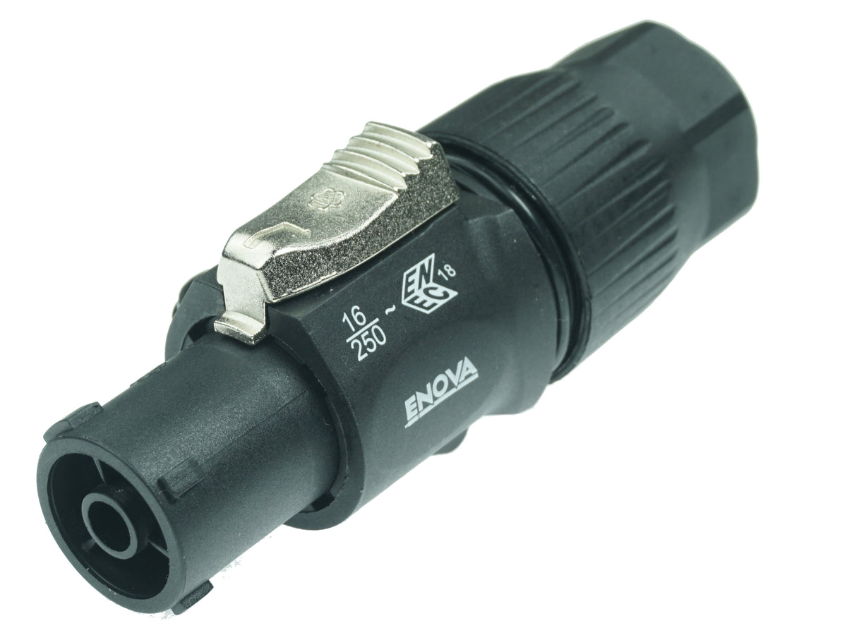 Enova PO23FP-WIN - Power cable connector female, black IP65 rated True 1 Style