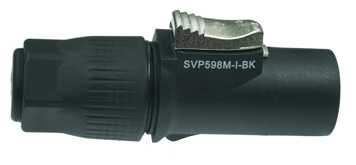Enova PO23MP-WOU - Power cable connector male, black IP65 rated True 1 Style