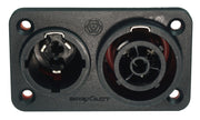 Enova PO13MFP-W - Power chassis connector male/female, black IP65 rated True 1 Style