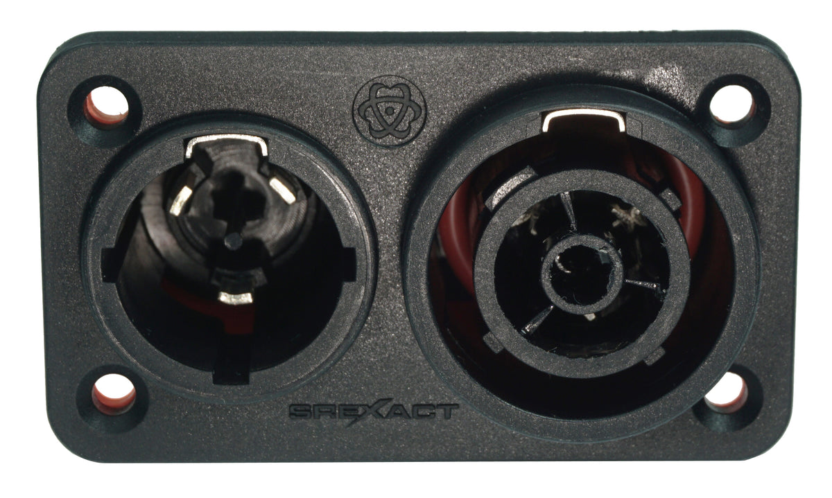 Enova PO13MFP-W - Power chassis connector male/female, black IP65 rated True 1 Style