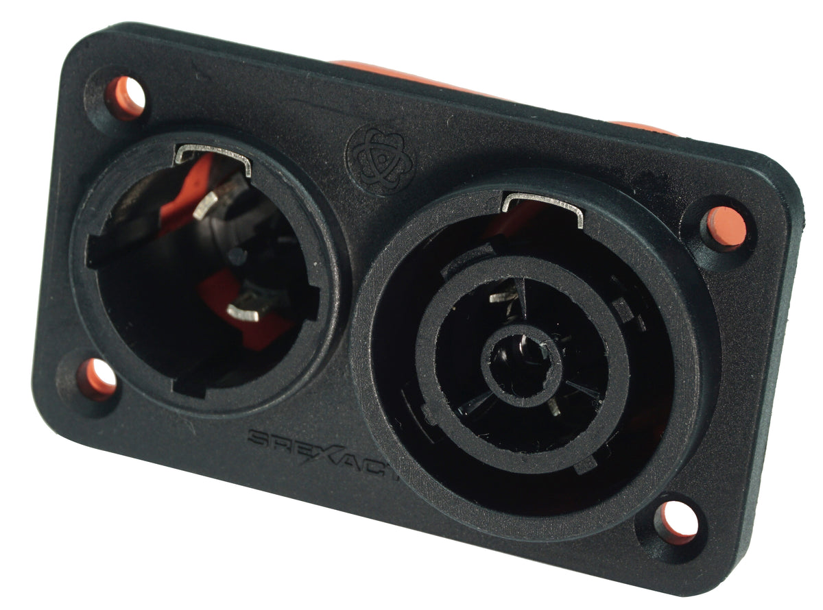Enova PO13MFP-W - Power chassis connector male/female, black IP65 rated True 1 Style