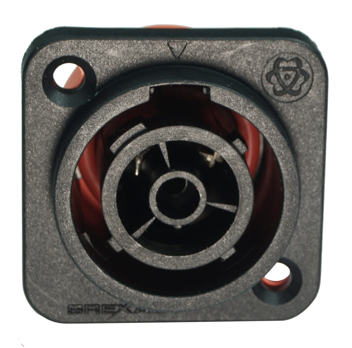 Enova PO13FP-W - Power chassis connector female, black IP65 rated True 1 Style
