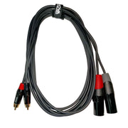 Enova EC-A3-CLMXLM - RCA - XLR male 3 pin Adapter cable stereo