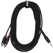 Enova EC-A3-PSMCLM - 3.5 mm jack-RCA male adapter cable red & black stereo cable
