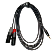 Enova EC-A3-PSMXLM - Jack 3.5 mm 3 pin - XLR male 3 pin adapter cable black & red stereo cable
