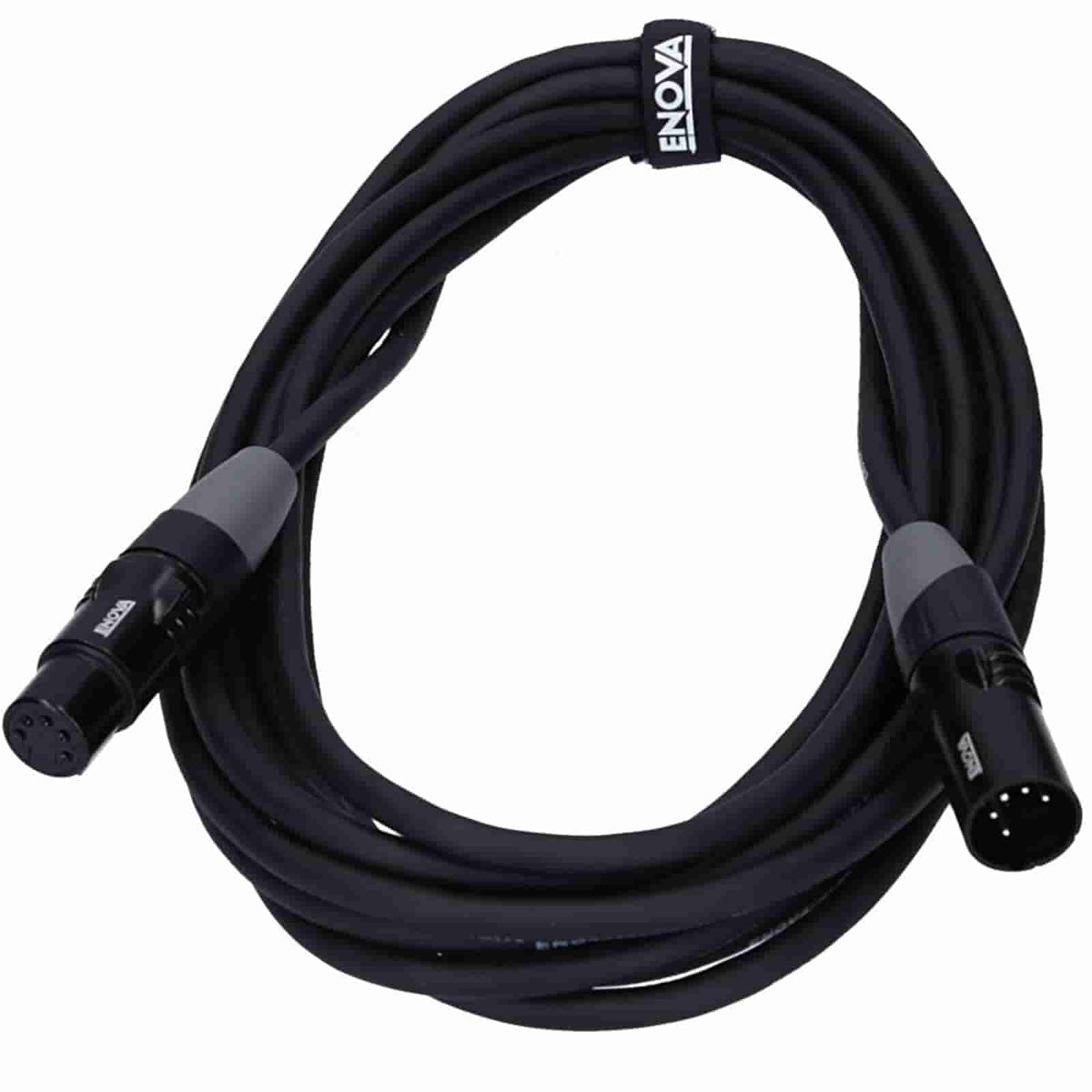 Enova EC-L1-XLFM5 - XLR male 5 pin to XLR female 5 pin DMX cable 5 wires