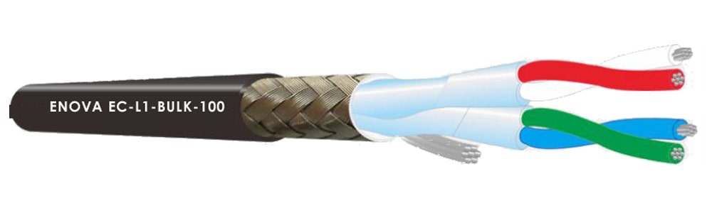 Enova EC-L1-XLFM5 - XLR male 5 pin to XLR female 5 pin DMX cable 5 wires
