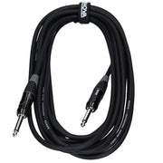 Enova EC-A1-PLMM2 - 1/4" plug 2 pole Jack - Jack instrument cable with conductive PE shielding