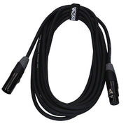 Enova EC-A1-XLFM - XLR female to XLR male microphone cable 3-pin analogue & AES with velcro