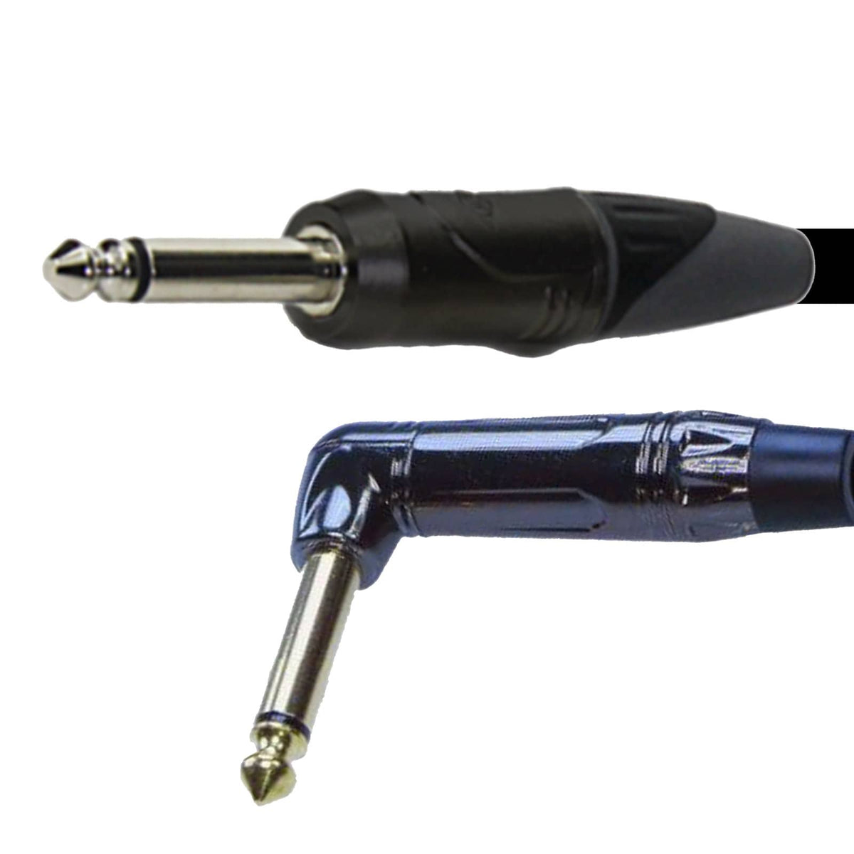 Enova EC-A1-PXMM2 - 1/4" angle plug 2 pole Jack - Jack instrument cable with conductive PE shielding