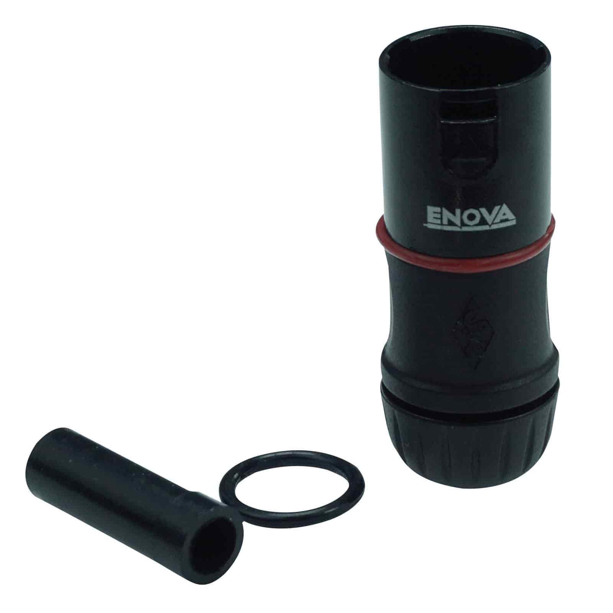 Enova RJ28MB-C5 - RJ45 cable connector protection black metal housing